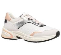 Geox ZARVIA A Zapatillas para Mujer, Color Blanco/Plateado, Talla 36 EU