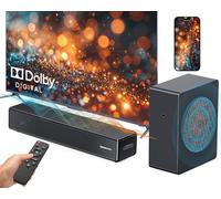 GEOYEAO Barra de Sonido de 2.1 Canales con subwoofer, Dolby Digital