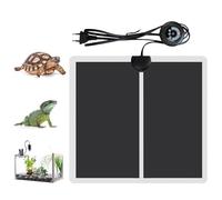 Geoyien Manta Termica Reptiles, Manta Termica Terrario, Alfombra Calefactora, Se Puede Cronometrar, 7 Ajuste De Temperatura, Utilizado para Anfibios como Serpientes y Lagartijas(14W:28 * 28cm)