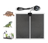 Geoyien Manta Termica Reptiles, Manta Termica Terrario, Alfombra Calefactora, Se Puede Cronometrar, 7 Ajuste De Temperatura, Utilizado para Anfibios como Serpientes y Lagartijas(14W:28 * 28cm)
