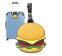 Gepäck Tags | Silikon Koffer Anhänger | Lebensmittel Design Reiseetiketten | Bunte Kofferkennzeichnung mit Verstellbarem Gurt für Urlaub Flugreise Rucksack Tasche
