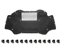 GEPCO - Alfombrilla aislante para capó del motor con clips compatible con Seat Ibiza IV 2008-2017 HATCHBACK, KOMBI 6P0863831 / 6P0863831A / 6P0863831B