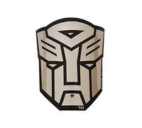 Gepinke Insignia de bicicleta de aleación de aluminio suave para MTB BMX plegable marco frontal de bicicleta accesorios emblema tubo DIY (Autobot-ss)