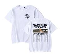 GEPLUM Camiseta Waylon Wyatt out of The Blue Tour 2025 Unisex Moda Casual Camiseta Cuello Redondo Manga Corta Streetwear Hombres Mujeres Tops De Verano XXS-4XL-White||XX_s