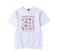 GEPLUM Chappell Roan Hot To Go T-Shirt Unisex Algodón Casual Camiseta De Manga Corta Hip Hop Harajuku Tops De Verano Ropa Callejera para Mujeres Hombres XXS-4XL-White||s