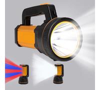 GEPROSMA Linternas Led Alta Potencia Recargable, Linterna Super Potente10000MAH, Largo Alcance 800M, 6000 Lumen, Luz Linterna con Correa para Casa/Trabajo/Camping