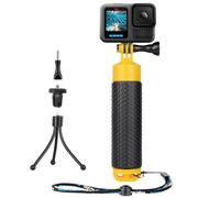 GEPULY Soporte de Mano Flotante con Adaptador de trípode pequeño para cámara de acción GoPro Hero 13 12 11 10 9 8 7 6 5 4 3 2 MAX/dji OSMO/SJCAM/AKASO/Insta360 Mango Impermeable
