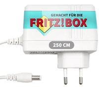 GEQUDIO GNX-42 - Fuente de alimentación de 12 V/3,5 A Compatible con Todos los routers AVM Fritzbox WLAN y Telekom Speedport Smart, Cable extralargo de 2,5 m, Apto para Fritz Box 7590 DSL, Cable, LTE