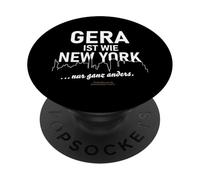 Gera ist wie New York... Nur Ganz Anders lustiger Spruch PopSockets PopGrip Adhesivo