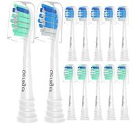 GERAGER Cabezales de repuesto para cepillos de dientes Philips Sonicare, cabezales de cepillo de repuesto compatibles con el sistema Philips SoniCare Snap-on (1 unidad (paquete de 12))
