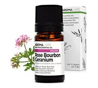 Geranio Rosado Bourbon BIO (Pelargonium graveolens - Bourbon) - 5 mL - Aceite Esencial Quimiotipado y Certificado AB - Aroma Labs