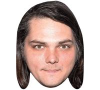 Gerard Way (Long Hair) Big Head. Máscara más grande que la vida.