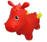 GERARDO'S My First Jumpy Dragon Rojo - Trampolín - Coche - Niño - Incluye bomba - Rojo - 1 jugador - Caucho - No requiere pilas - Manual - Ride on