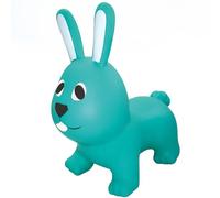 GERARDO'S Toys Conejo inflable de la tolva de animales para niños a partir de 12 meses,conejito de la tolva del espacio inflable para niños a partir de 12 meses, color verde marino