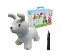 GERARDO'S Toys Jumpy Bouncy - Perro Hinchable para niños a Partir de 1 año y a Partir de 2 años, Juguete Inflable para Exteriores o Interiores, para niños pequeños a Partir de 12 Meses, Incluye Bomba