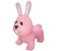 Gerardo's Toys Jumpy - Conejo para Saltar, Color Rosa Claro, Aprox. 58 cm, Animales rebotantes a Partir de 1 año, Animales inflables para Interiores y Exteriores, Incluye Bomba de Aire