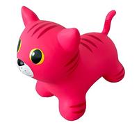 GERARDO'S Toys Jumpy Rosa Gato Space Hopper para niños pequeños y niños - Juguete saltante - Pelota Hinchable para niños - Interiores y Exteriores Fun Play - para niños pequeños a Partir de 12 Meses