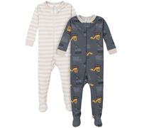 Gerber Baby Boys 'Handdler de 2 paquetes de pijamas de pijamas gris 4t