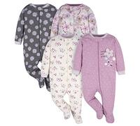 Gerber - Bodis variados de manga corta para bebé niña, juego de 5 unidades