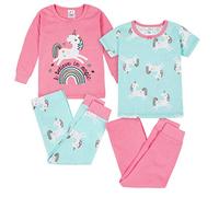Gerber Conjunto de Pijama de 4 Piezas con Ajuste ceñido para bebé niña