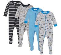 Gerber - Conjunto de pijama de 4 piezas para niños pequeños