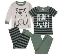 Gerber - Conjunto de Pijama de 4 Piezas para niños pequeños