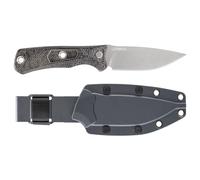 Gerber Cuchillo outdoor, Convoy | Funda de nailon reforzado con fibra de vidrio, Cachas Micarta, Acero inoxidable 440A, Longitud de hoja: 9,9 cm, Gris, 1066484