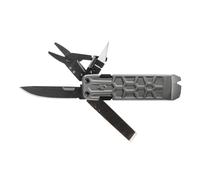Gerber Herramienta multifunción con 10 funciones, Cuchillo de hoja lisa, LockDown Pry, Aluminio/5Cr15MoV, Gris, 31-003706