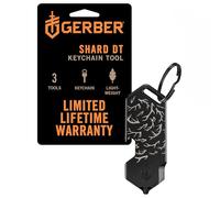 Gerber Herramienta multifuncional y llavero, Shard DT, llavero con 3 funciones para pequeños problemas cotidianos, longitud: 6,5 cm, peso: 28 g, acero inoxidable, negro, 1074041