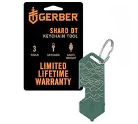 Gerber Herramienta multifuncional y llavero, Shard DT, llavero con 3 funciones para pequeños problemas cotidianos, longitud: 6,5 cm, peso: 28 g, acero inoxidable, verde, 1074006