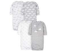 Gerber - Juego de 4 camisones con diseño de oveja unisex para bebé
