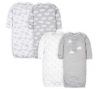 Gerber - Juego de 4 camisones con diseño de oveja unisex para bebé