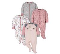 Gerber - Juego de 4 pijamas tipo mameluco con diseño de osos para bebé niño