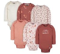 Gerber Juego de 6 bodis con diseño de hojas, de 6-9 meses