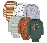 Gerber Juego de 6 bodis con diseño de zorro, de 3-6 meses