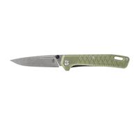 Gerber Navaja con Gancho para Cinturón, Longitud de la Hoja: 7,9 cm, Nylon Reforzado con Fibra de Vidrio/Acero 7Cr17MoV, Verde, Zilch, 1067530