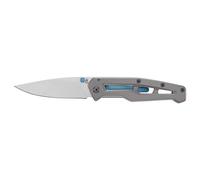 Gerber Navaja Plegable con Hoja Lisa y Gancho para Bolsillo, Longitud de la Hoja: 7,9 cm, Plata/Azul, Paralite, 1069417