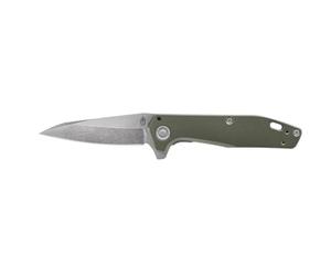 Gerber Navaja plegable de bolsillo, Longitud de la hoja 7.62 cm, Fastball Finger Flip Knife, Acero inoxidable, Verde, 30-001716
