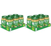 GERBER Organic Guisantes Patata Pollo, a partir de 6 meses, 6x190g (Paquete de 2)