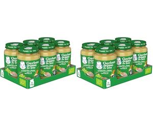 GERBER Organic Guisantes Patata Pollo, a partir de 6 meses, 6x190g (Paquete de 2)