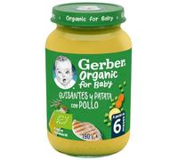 Gerber Organic Guisantes, Patata y Pollo +6 m 190 gr
