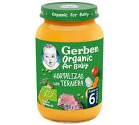 Gerber Organic Hortalizas con Ternera +6 m 190 gr