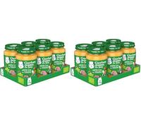 GERBER Organic Hortalizas con Ternera, Tarritos 6x190g, a partir de 6 meses (Paquete de 2)