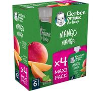 Gerber Organic Pouch Mango Multipack +6m 4x90 gr