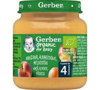 Gerber Organic Manzana, Albaricoque y Melocotón 125g