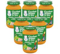 Gerber Organic Tarrito Zanahoria, Tomate y Pavo +6m 6x190 gr