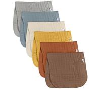 Gerber - Paños para eructos (6 unidades), color marrón, unisex, talla única