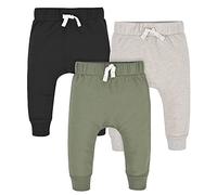 Gerber - Paquete de 3 pantalones deportivos para niños pequeños