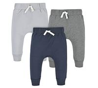 Gerber - Paquete de 3 pantalones deportivos para niños pequeños