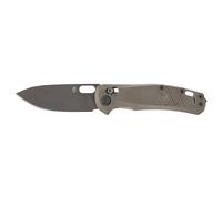 Gerber Navaja Plegable con Gancho para Bolsillo, con Mango de Micarta y Rompecristales, Longitud de Hoja: 8,2 cm, Verde, Acero Inoxidable 440A, Scout, 1064583